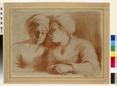 Two Women in Conversation, 17th century by Giovanni Francesco Barbieri